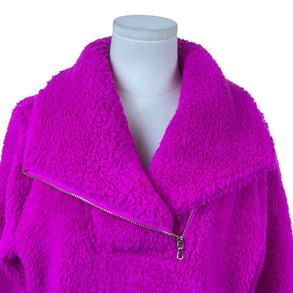 Talbots Pink Women’s Pullover Half-Zip Soft Warm Long Sleeve Jacket Sz M - Picture 5 of 9